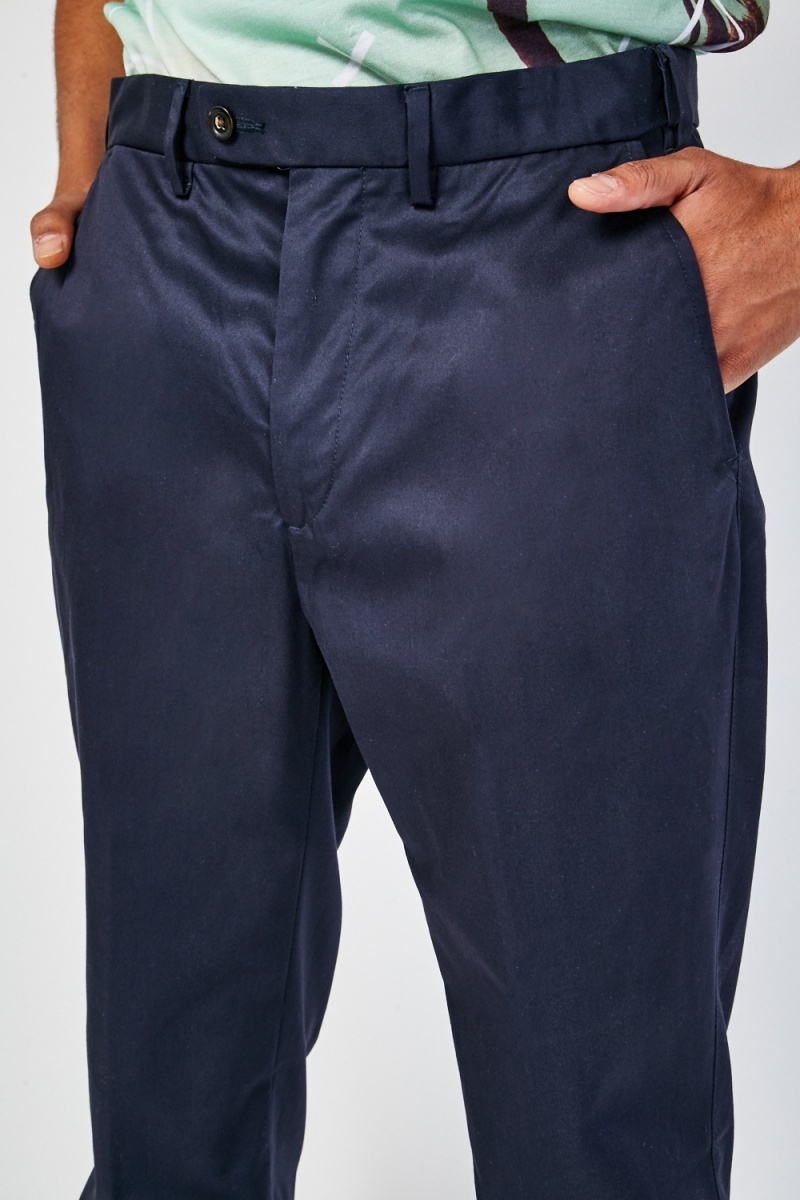 Navy Mens Smart Trousers - Just $7