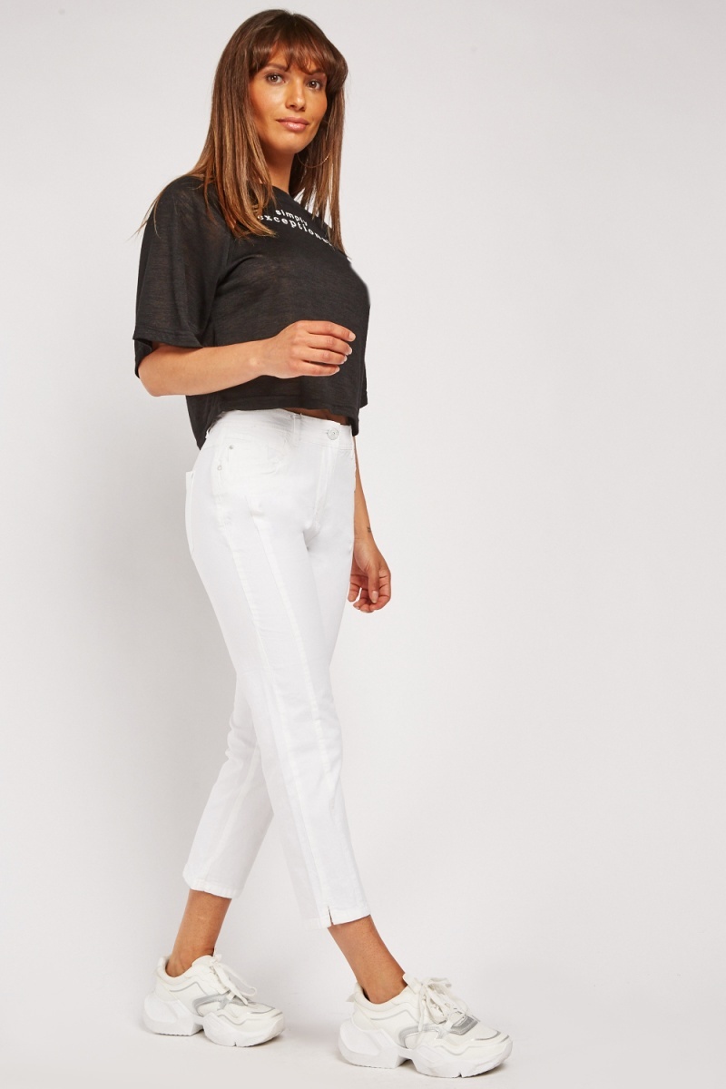 High Waist Cropped Trousers - Just $6