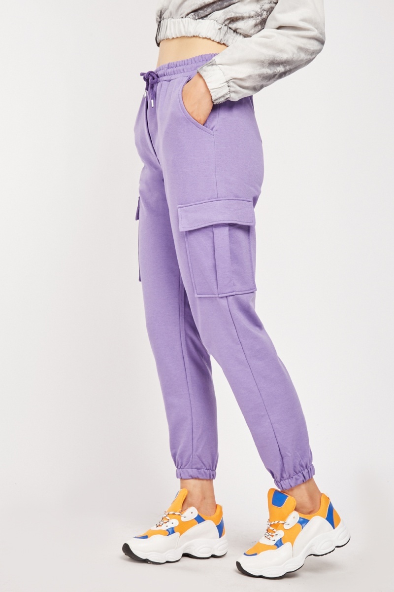 lilac jogging bottoms