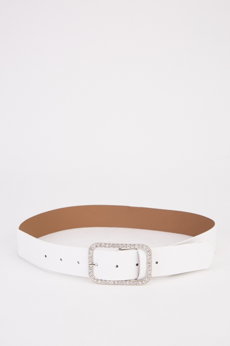 Diamante Encrusted Buckle Belt - Just $7