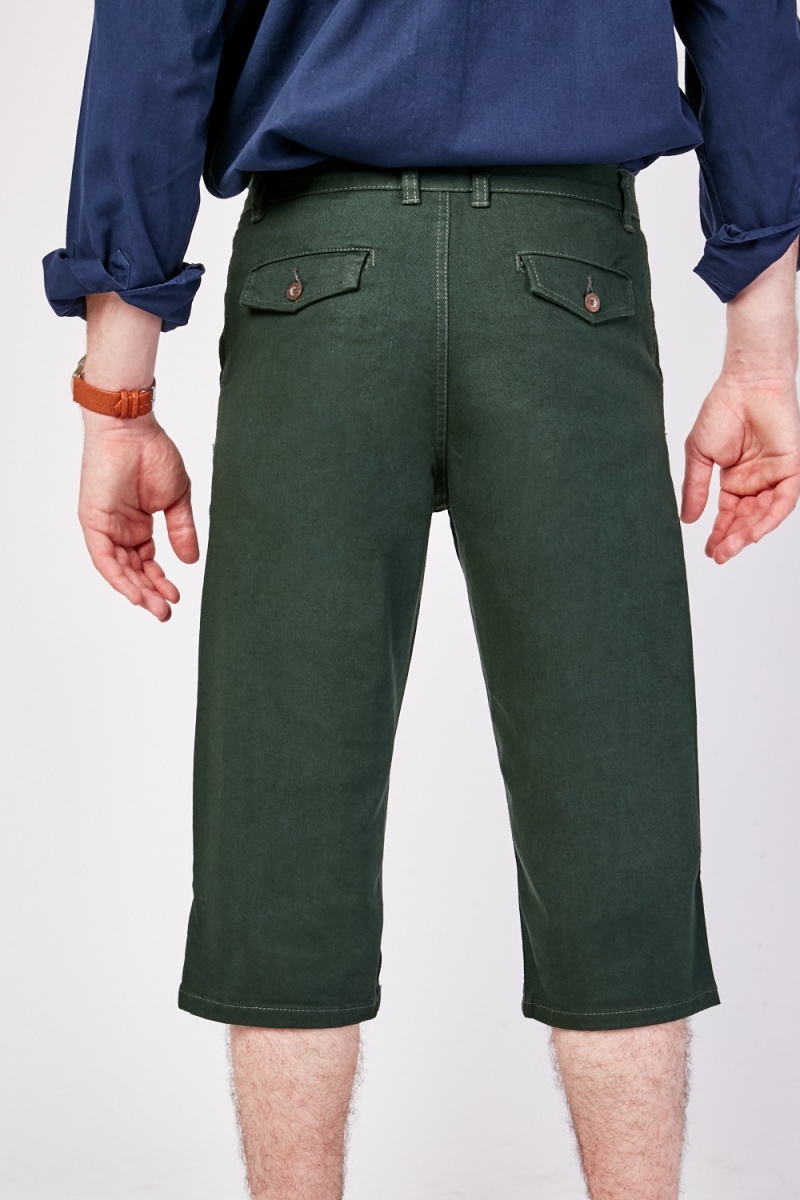 3/4 Length Mens Cotton Trousers - 7 Colours - Just $7