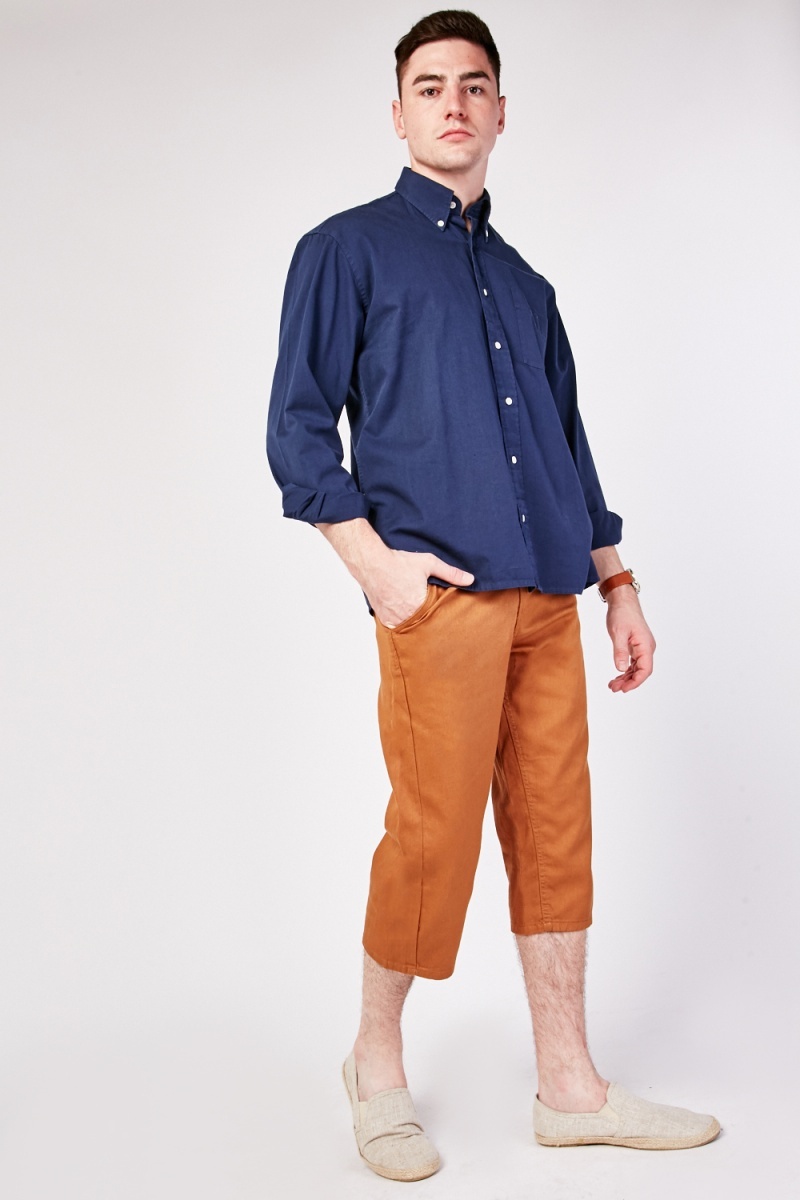 men's 3 quarter length trousers