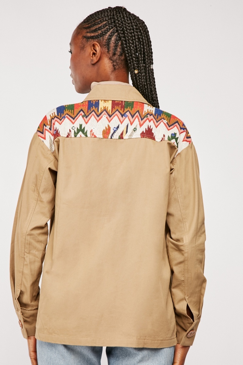 embroidered overshirt