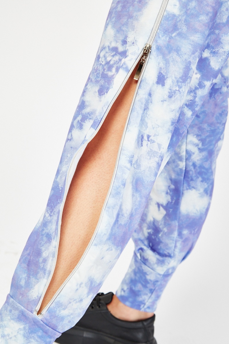 lilac tie dye joggers