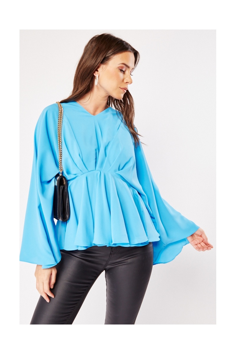 Pleated Cocoon Blouse - 5 Colours - Just $7