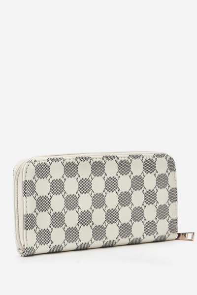 Off White Faux Leather Wallet - Just $6
