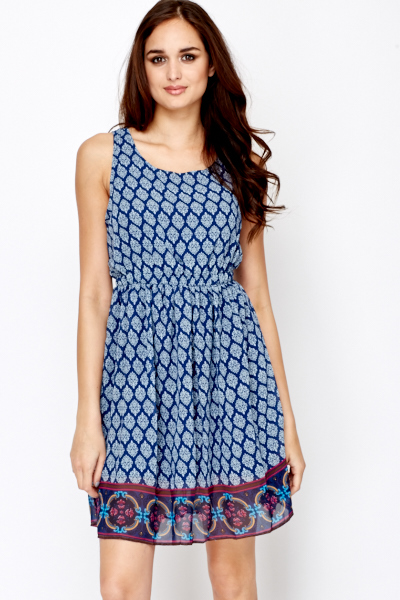 paisley print summer dress