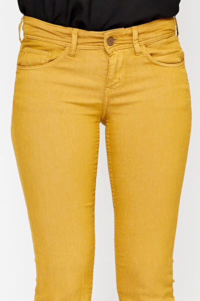 Mustard Skinny Jeans - Just $7