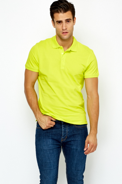 Neon Green Polo T-Shirt - Just $7