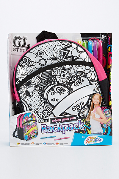Colour Your Own Backpack Set - Just $7