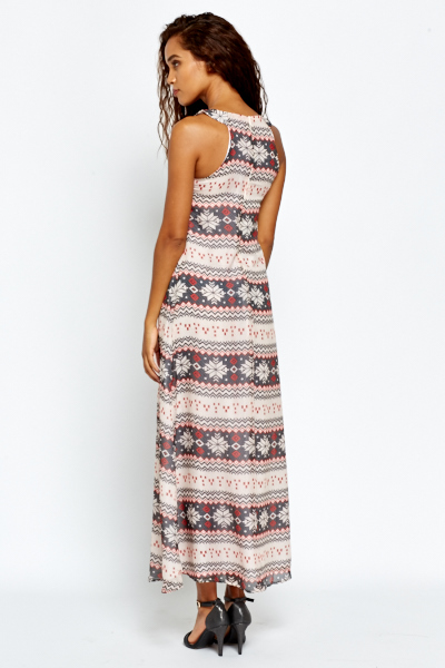 Tribal Print Maxi Dress - Just $7