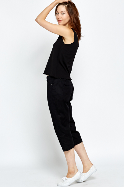Elasticated Cropped Trousers - Just $7