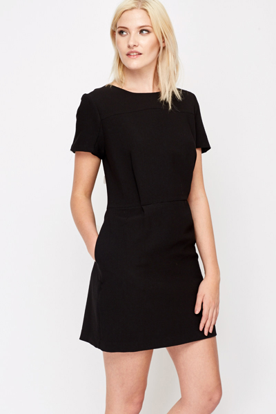 Formal Black Tunic Dress - Just $6