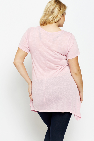 pink tunic top womens