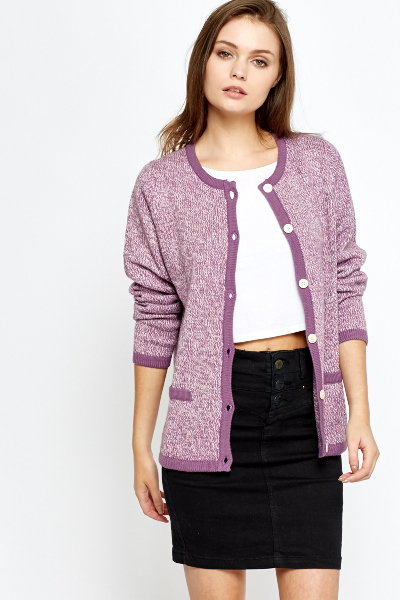 Speckled Button Up Cardigan - Just £5