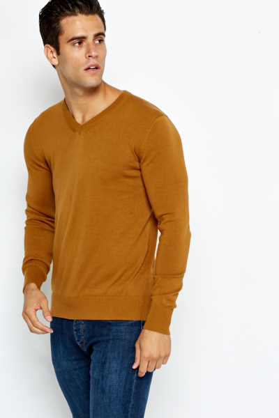 v neck sweater slim fit