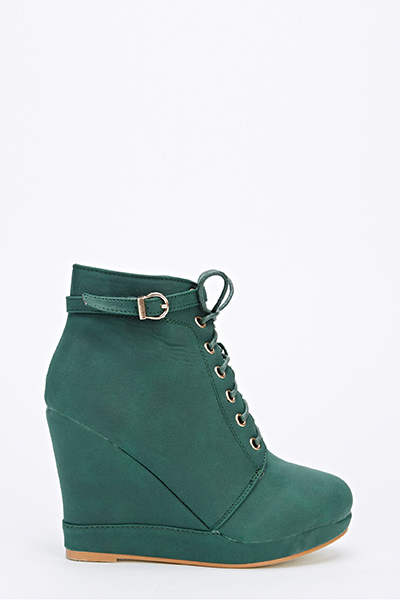 wedge boots ankle