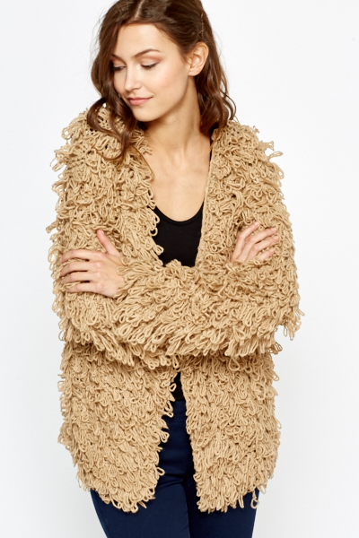 Chunky Loops Knit Cardigan - Just $6