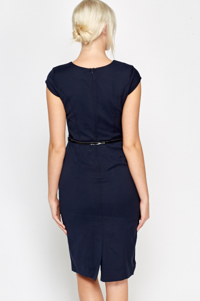 Belted Cap Sleeve Dress - Just £5