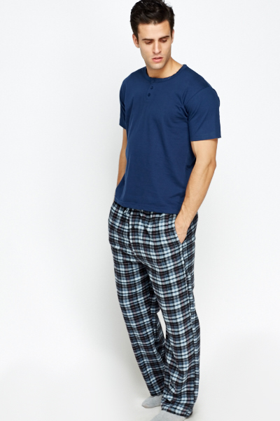 Multi Checked Pyjama Bottoms - 6 Colours - Just £5
