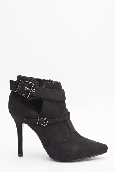 Suedette High Ankle Boots - Just $6