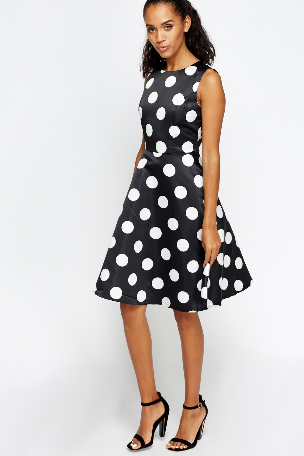 Large Polka Dot Skater Dress - Just $7