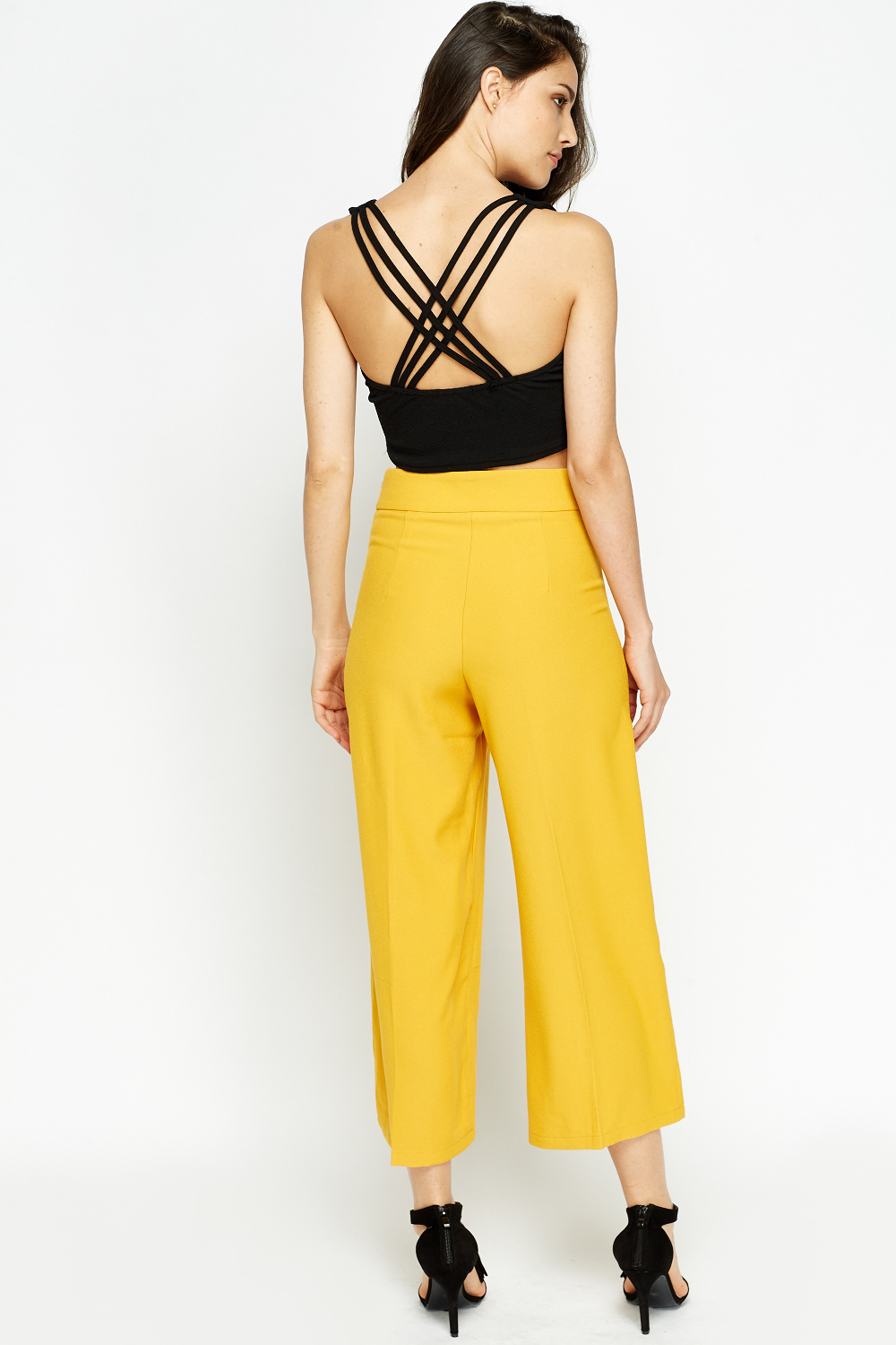 High Waisted Mustard Trousers - Just $7