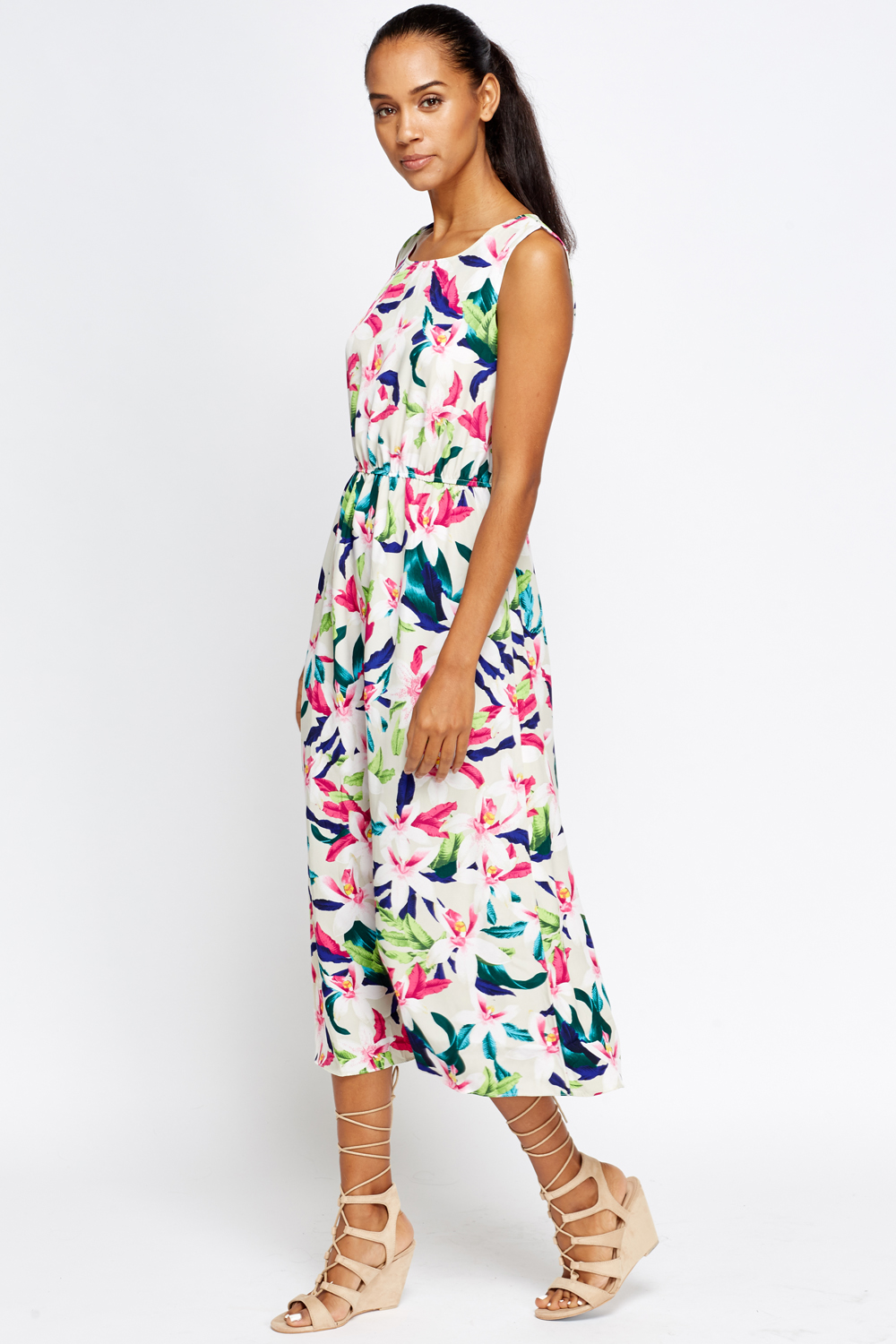 Floral Summer Midi Dress - Just $7