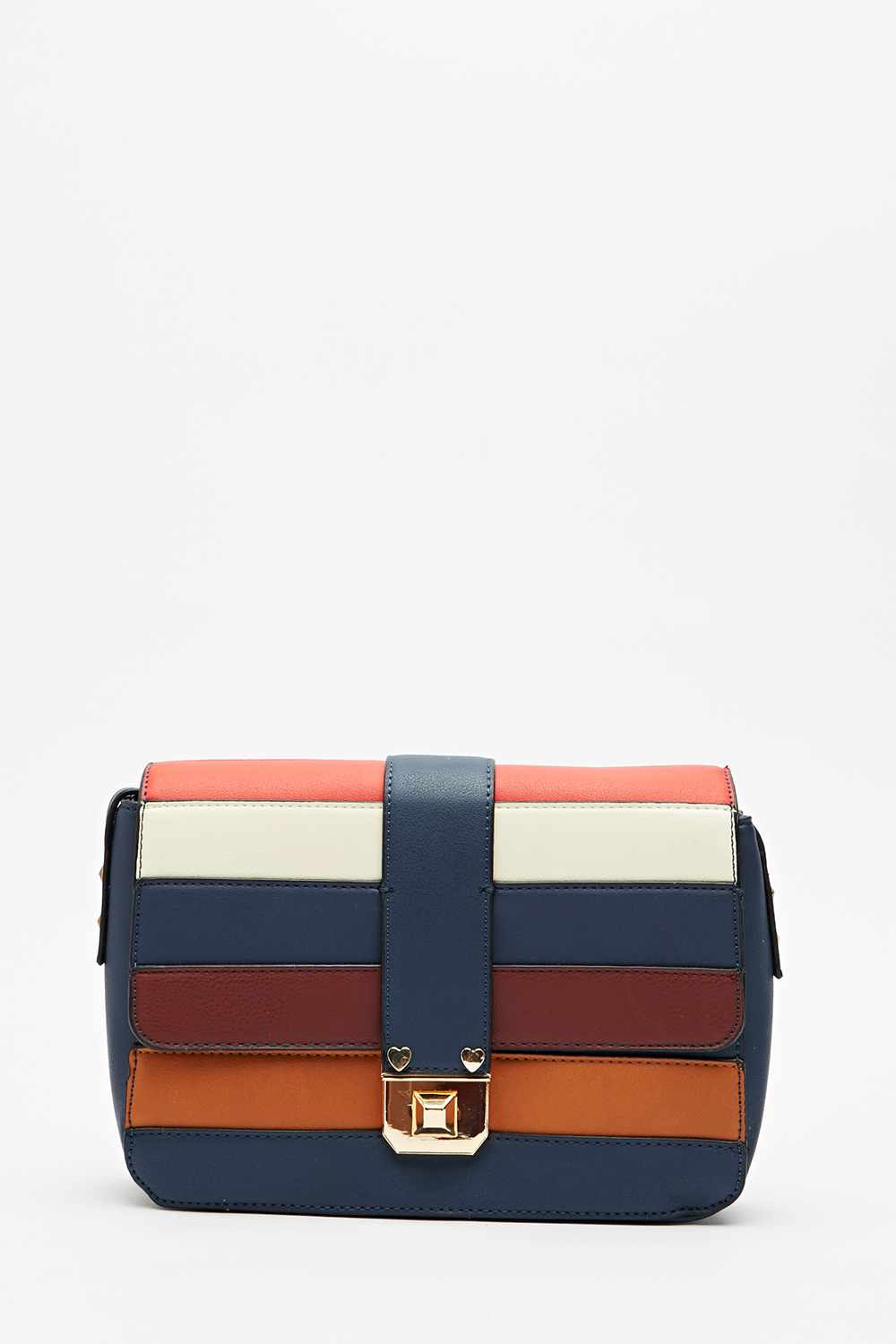 Mixed Stripe Shoulder Bag - Just $7