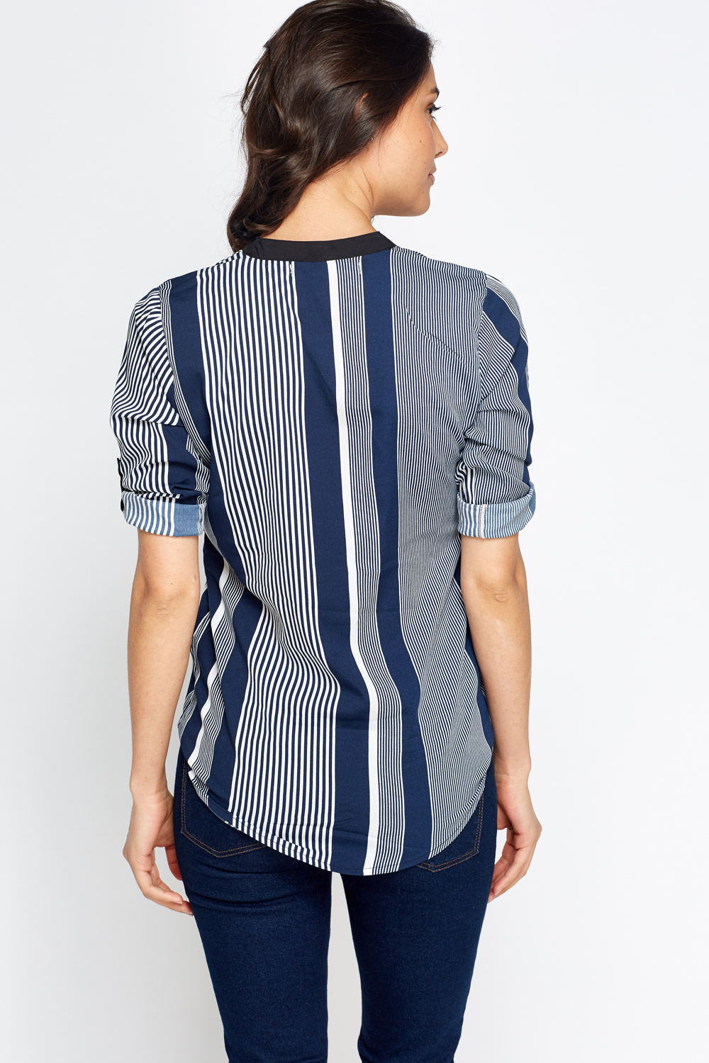 rolled up sleeves shirt women's