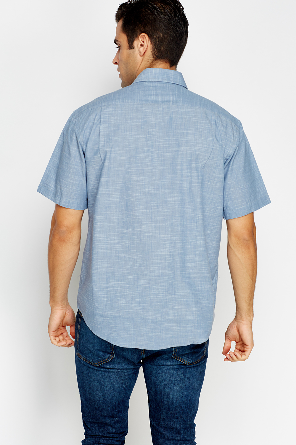 Blue Short Sleeves Shirt - Just $7