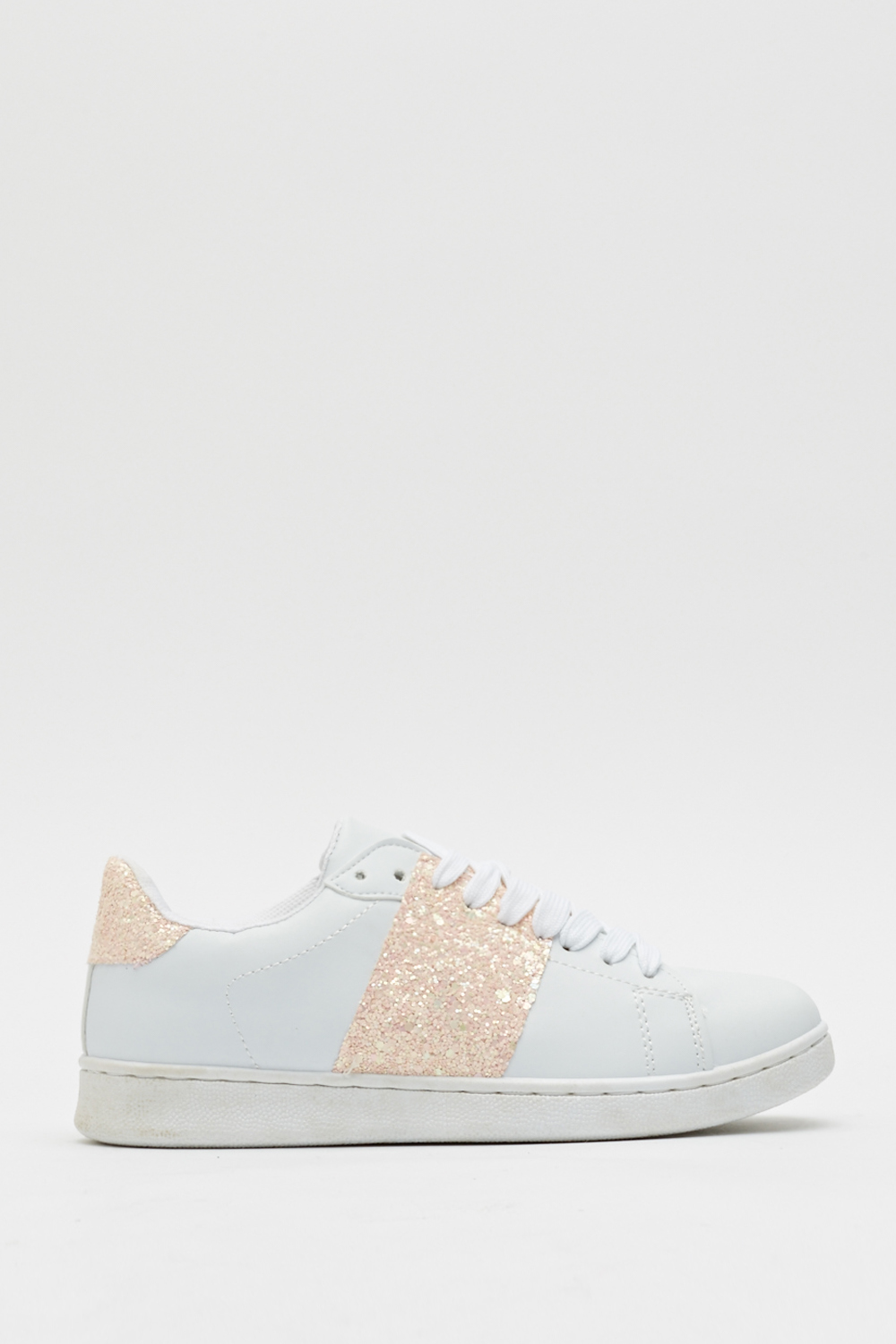 Glitter Contrast Low Top Trainers - Just $7