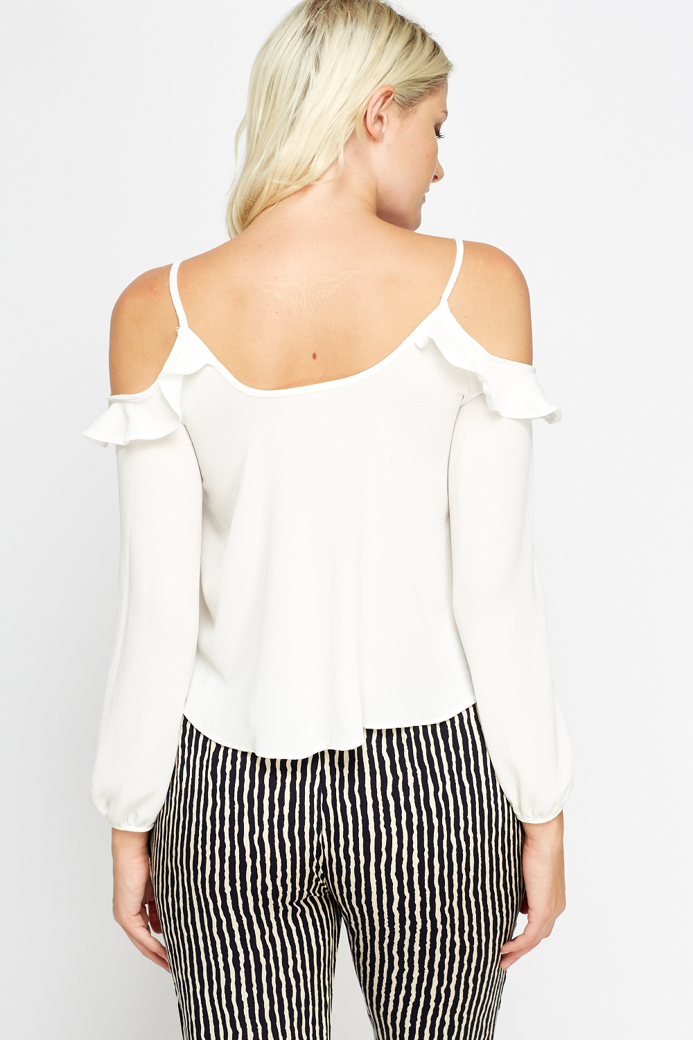 Flared Cami Cold Shoulder Top - Just $7