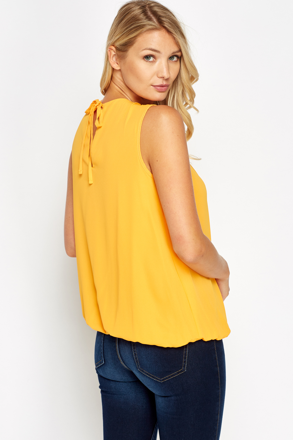 Jeweled Neck Sunflower Top - Just £5