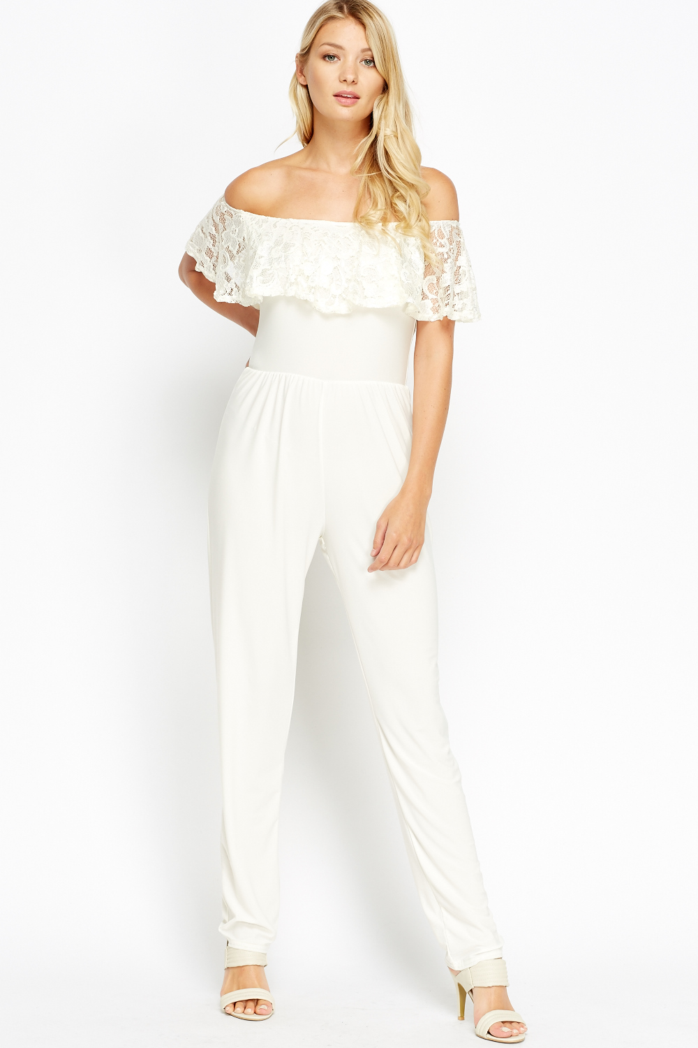 cream jumpsuit