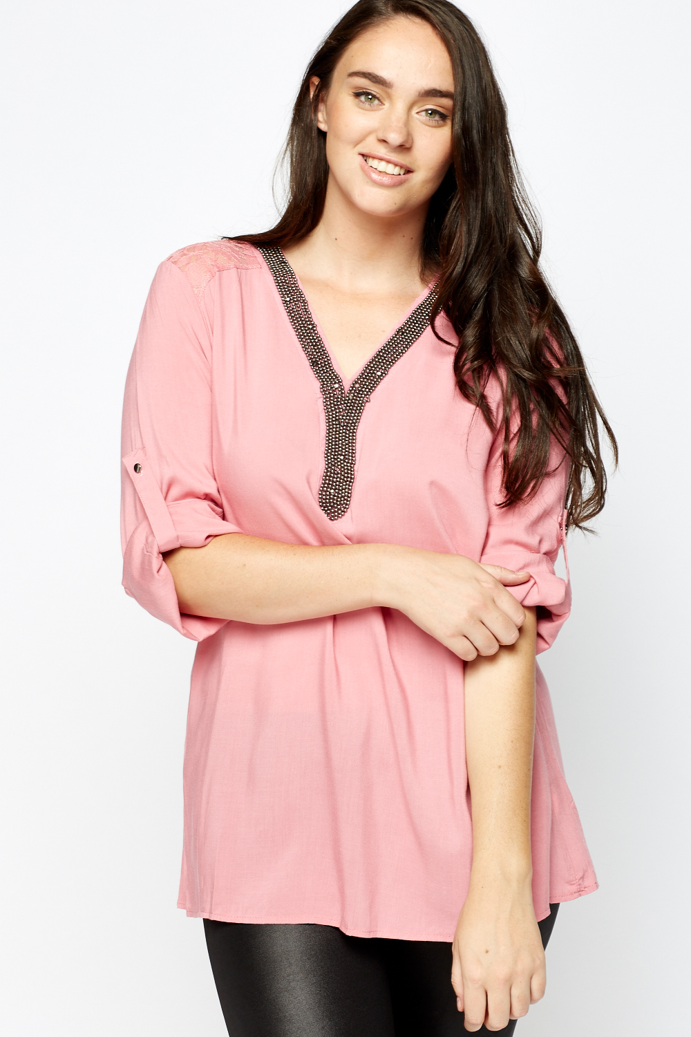 Embroidery Trim Top - Just $7