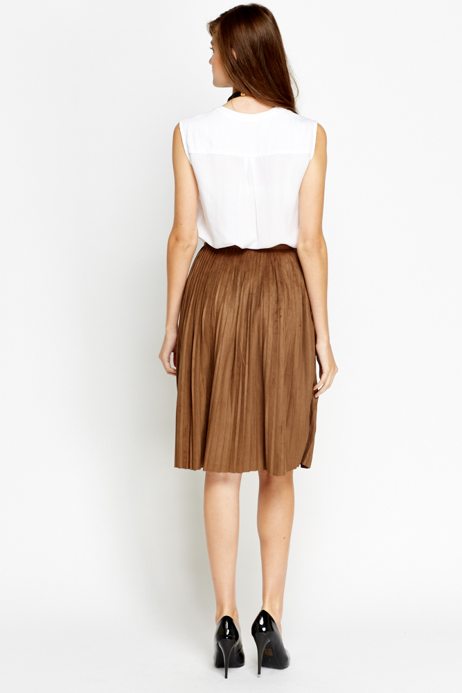High Waisted Pleated Skirt - Just $7