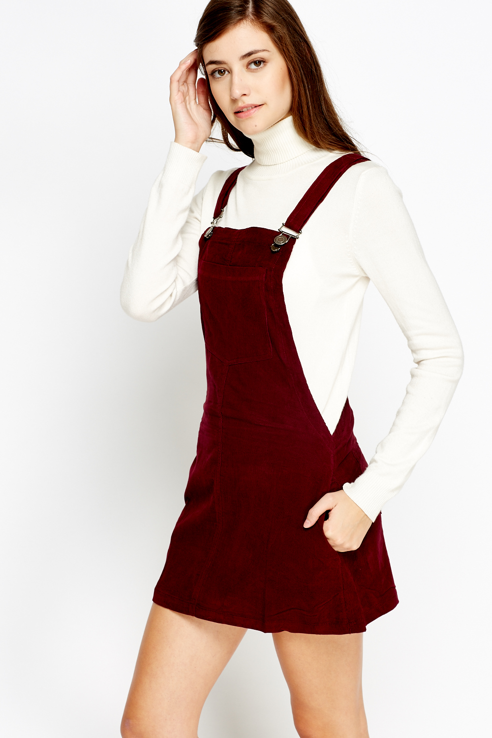 red cord pinafore