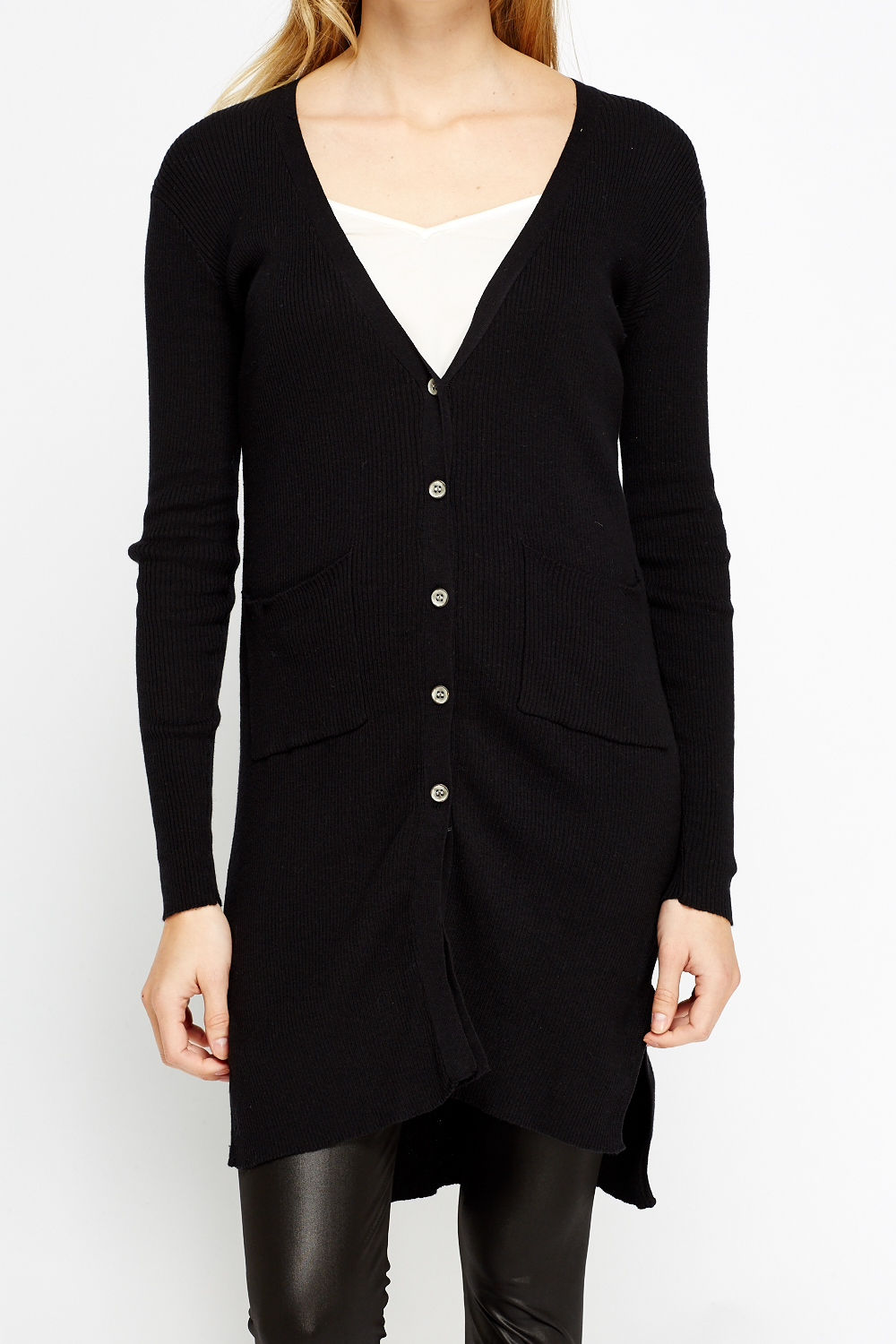 Long Button Up Cardigan - Just $7