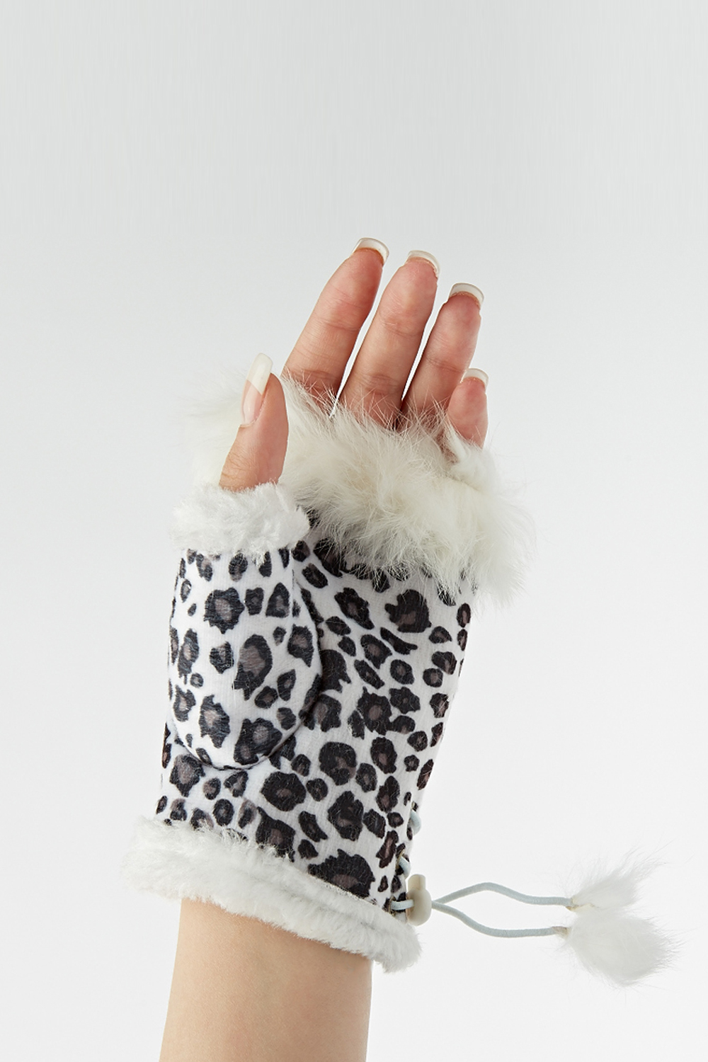 Animal Print Fingerless Gloves - Just $