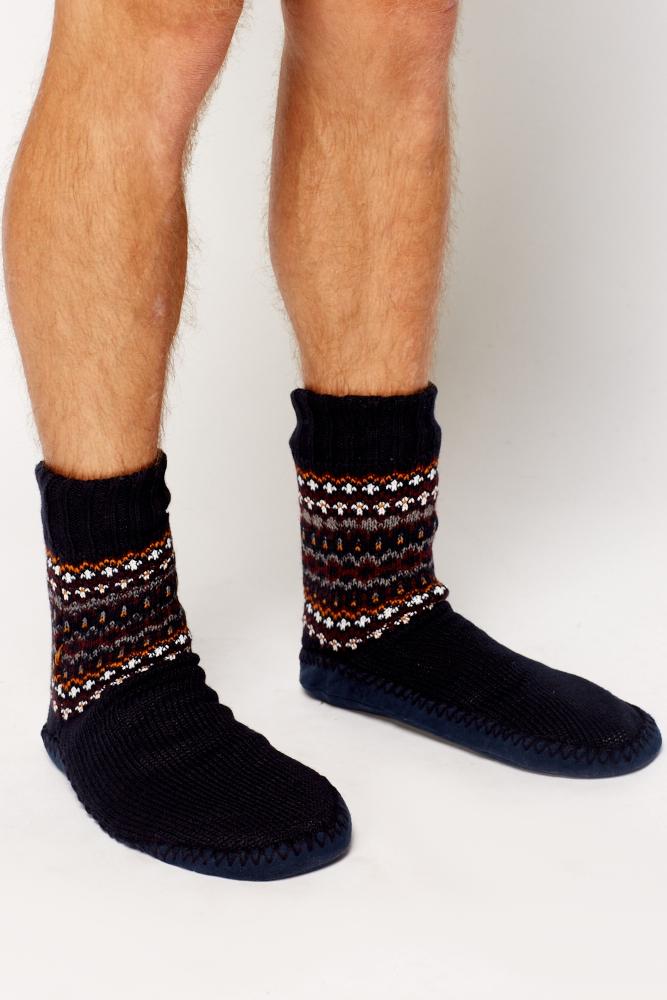 high leg slipper boots