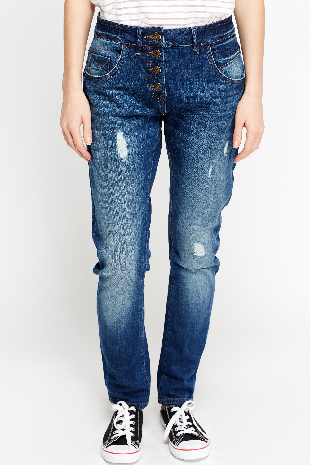 Blue Boyfriend Jeans - Just $7