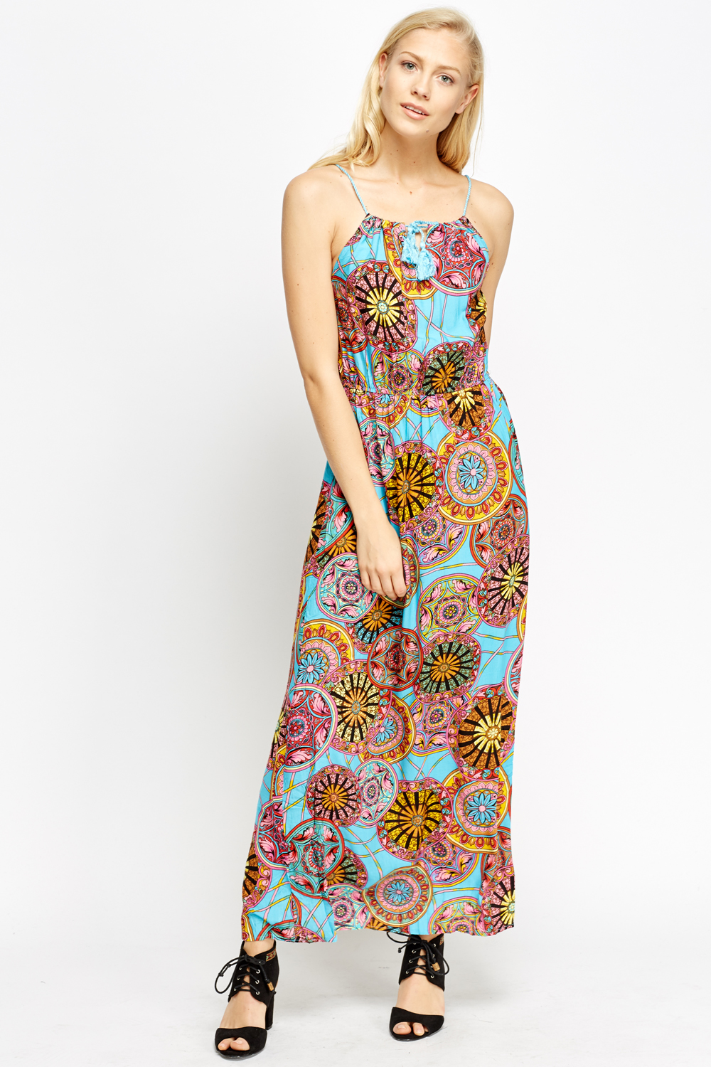 Kaleidoscope Print Maxi Dress - Just $7