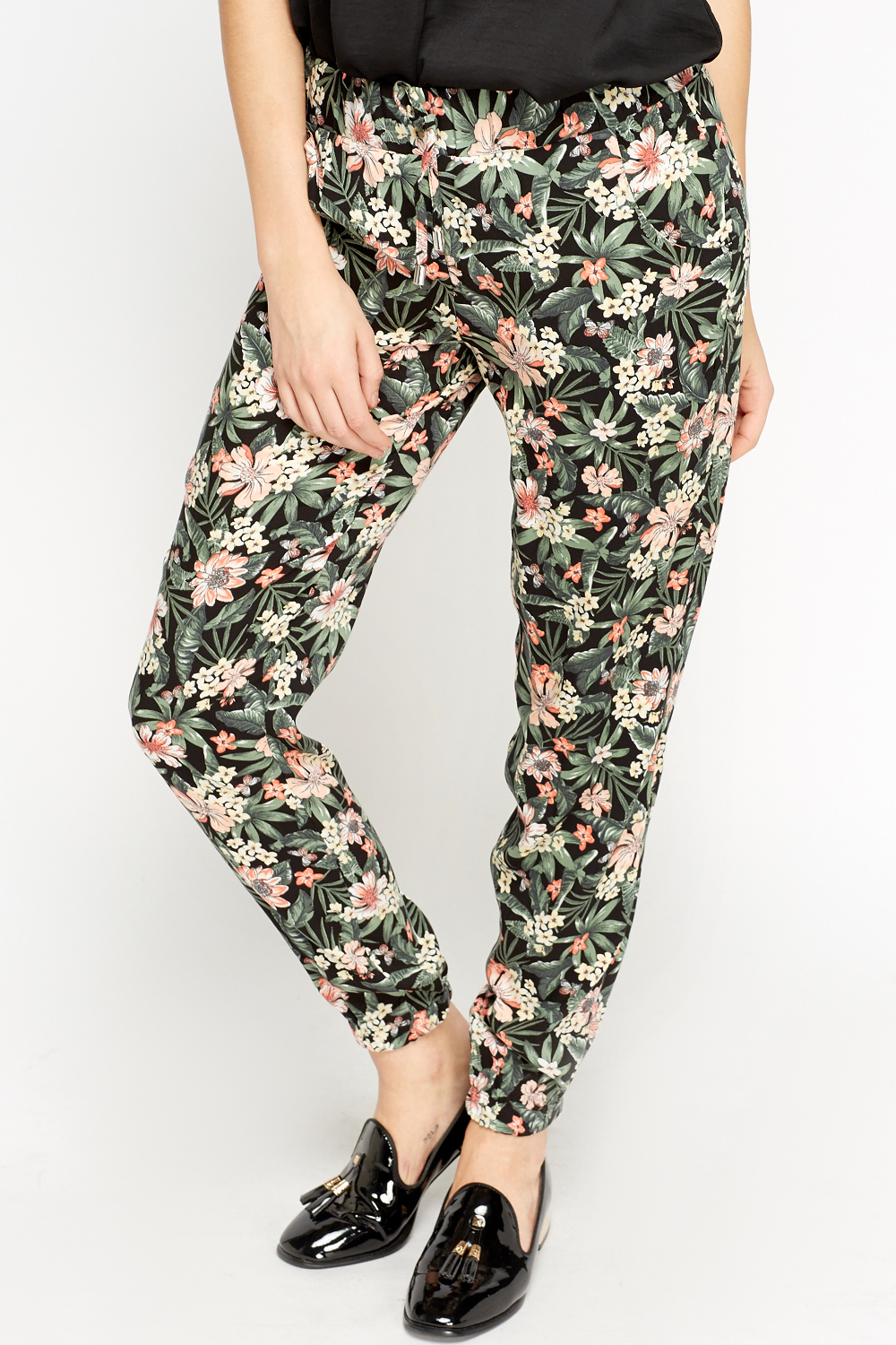 Floral Print Trousers - Just $6