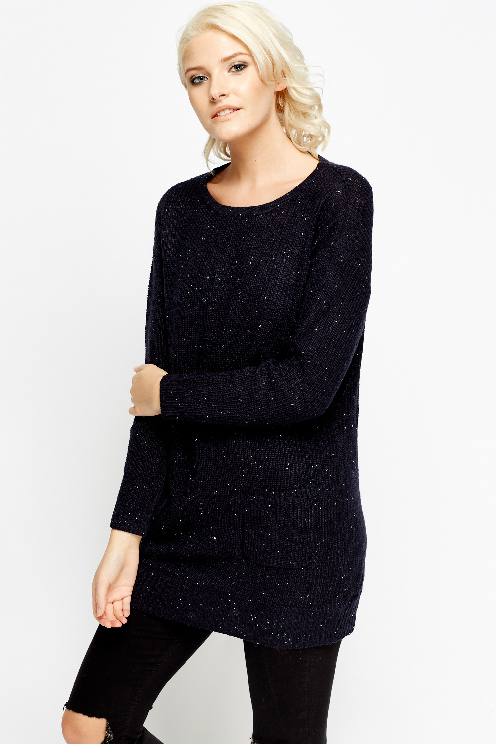 knitted longline jumpers