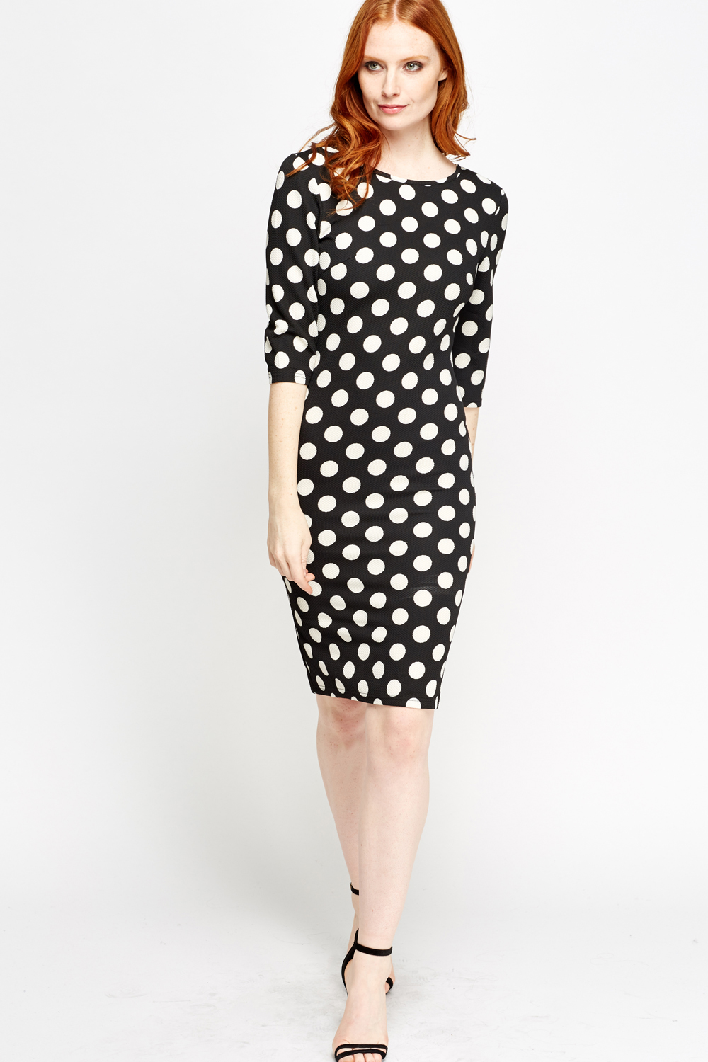 polka dot belted midi shirt dress