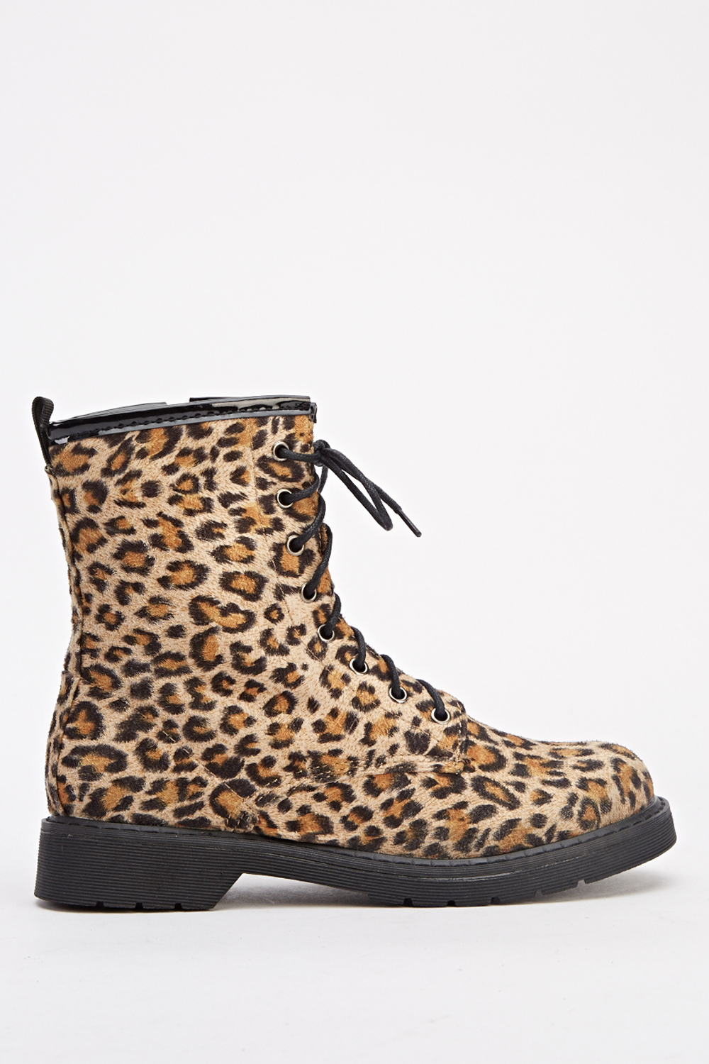 Leopard Print Ankle Boots - Just $7