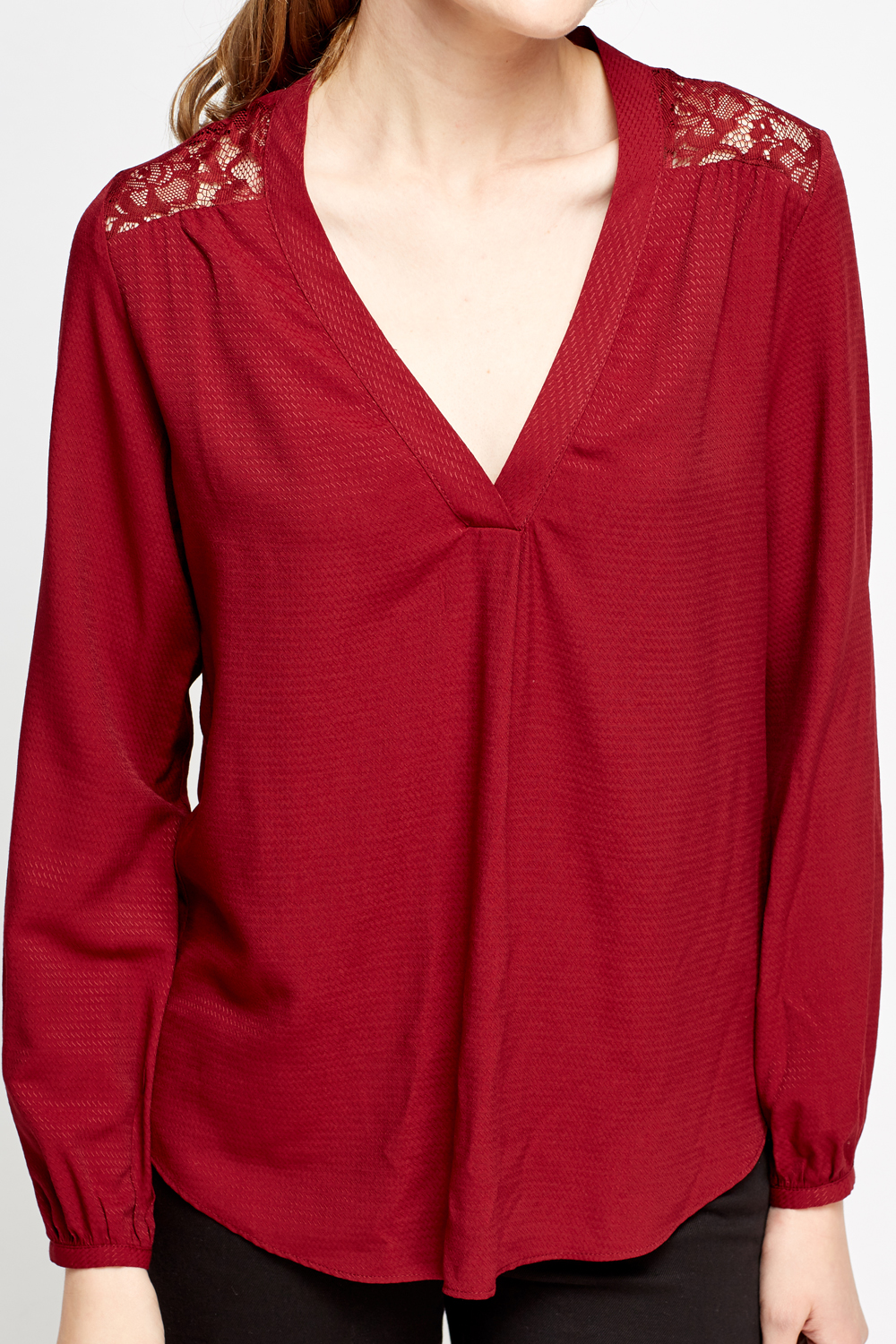 burgundy blouse uk