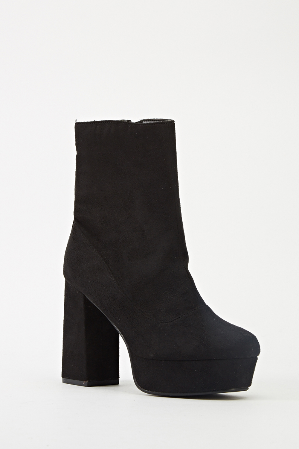 chunky block heel booties