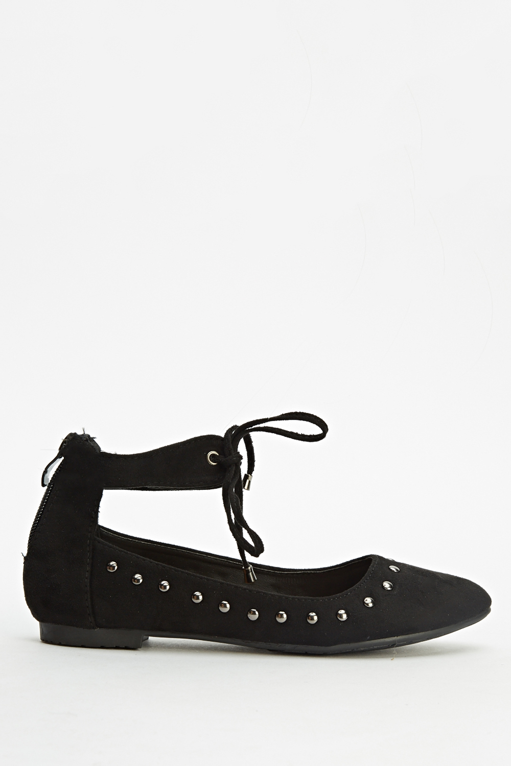 Studded Tie Up Ankle Shoes - Just $7